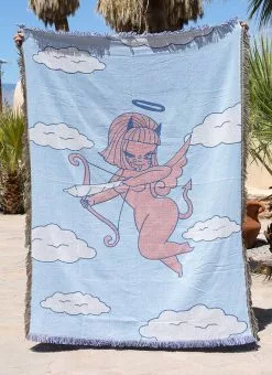 Valfré Cherub Woven Blanket New