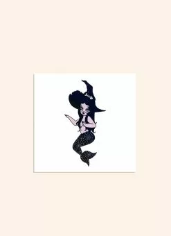 Valfré Spooky La Sirena Temporary Tattoo New