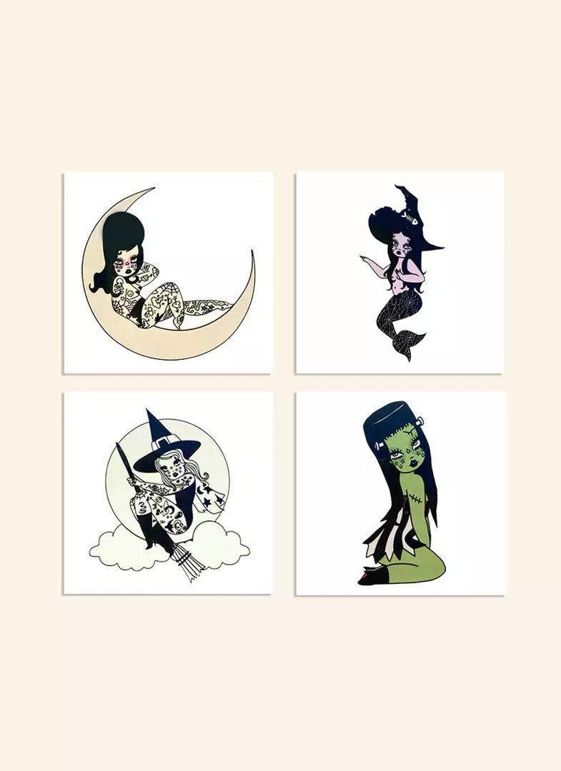 Valfré Spooky Temporary Tattoo Set