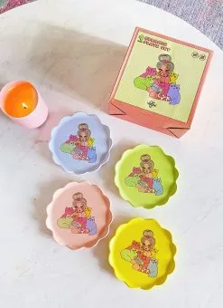 Valfré Cat Lady Plate Set New