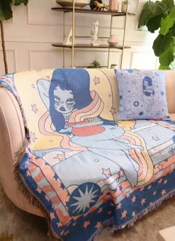 Valfré Celestial Aquarius Woven Blanket