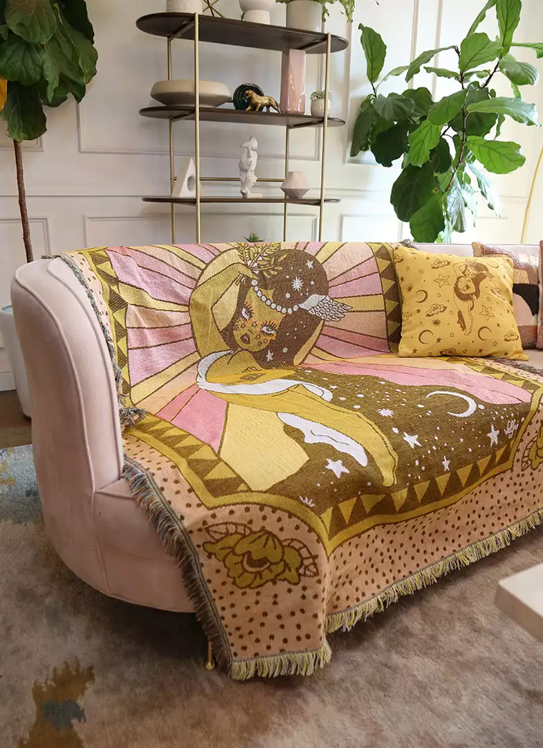 Valfré Celestial Virgo Woven Blanket New